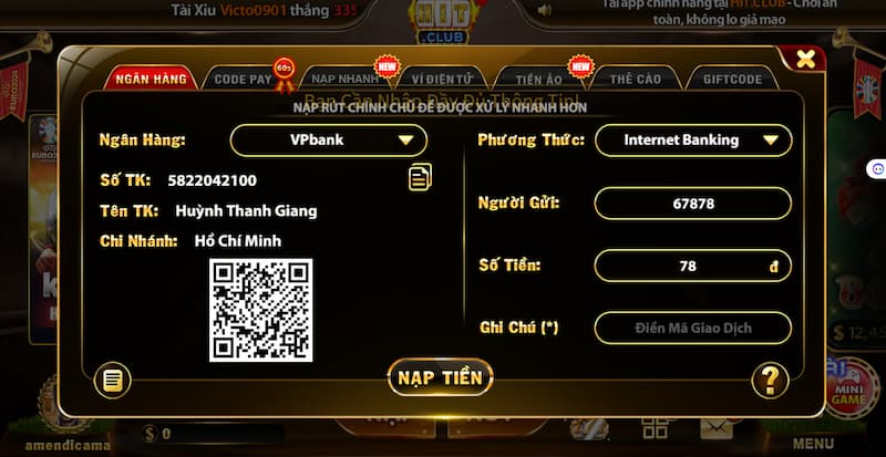 Nạp tiền Hit Club: Hướng dẫn nhanh chóng trong 3 phút 2 Hướng dẫn chi tiết nạp tiền tại đây