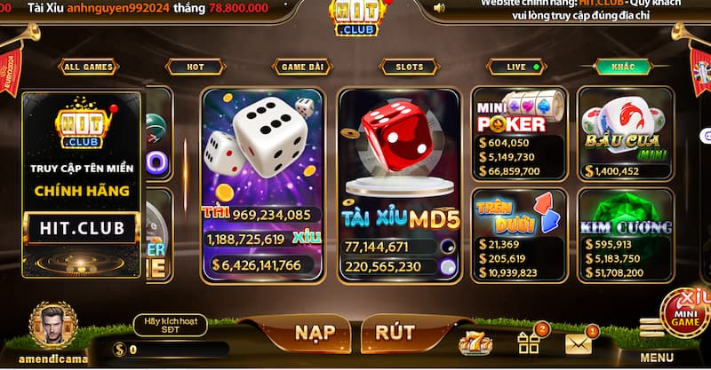 Tài xỉu Hit Club: Thiên đường giải trí cá cược số 1 1 Tài xỉu Hit club là gì?